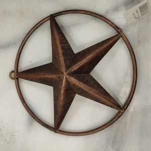 Copper Longhorn Star Wall Art Decor